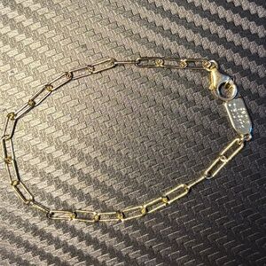 Electric Picks Jet Set Paperclip Bracelet 14K filled